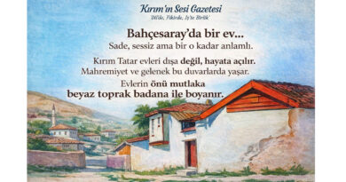 Kırım Tatar Evi Bahçesaray