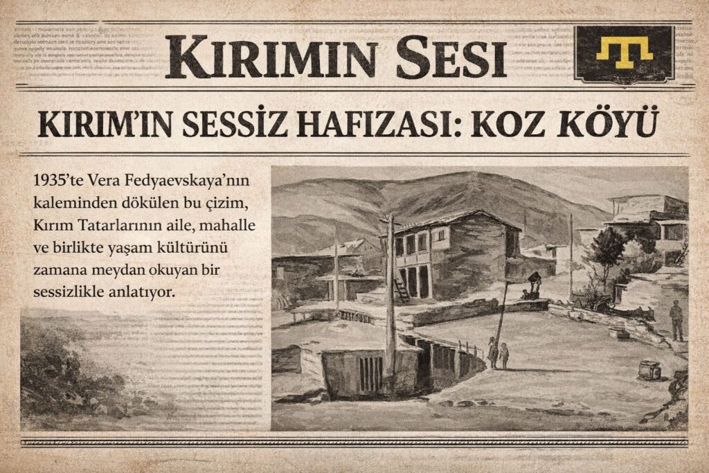 Kırım'da bulunan Koz köyü Fedyaevskaya, 1930'lu yıllarda (özellikle 1935 ve 1937) Kırım'ın günlük yaşamını ve manzarasını konu alan bir dizi sulu boya ve grafik çalışma yapmıştır.