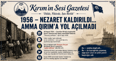 1956: Nezaret kaldırıldı, lâkin Qırımğa yol açılmadı
