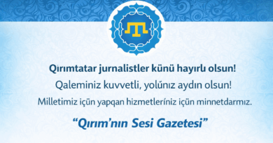 10 Nisan Qırımtatar Jurnalistler Künü Hayırlı Olsun!
