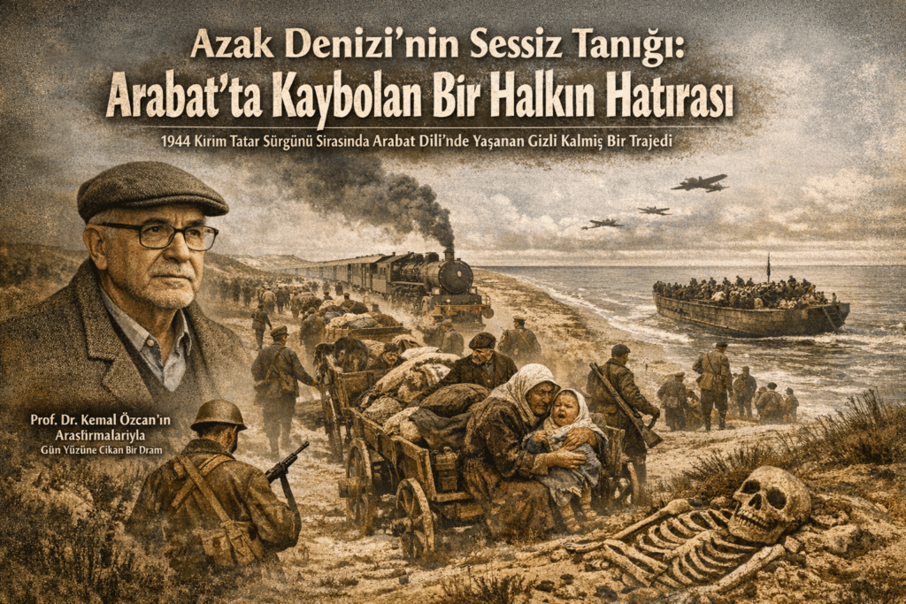 Arabat’ta Kaybolan Bir Halkın Hatırası 1944 Kırım Tatar sürgünü sırasında Arabat Dili’nde yaşanan ve uzun yıllar gizli kalan trajedi, tarihçi Prof. Dr. Kemal Özcan’ın çalışmalarıyla akademik literatürde yeniden gündeme gelmiştir.