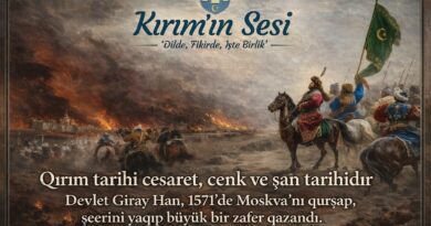 Qırım tarihı  cesaret, cenk ve şan tarihıdır. Ruslardan vergi alğan Qırım Hanlarıdır! Mosqovanı qat-qat qatlap, yaqqan Qırım Hanlarıdır!