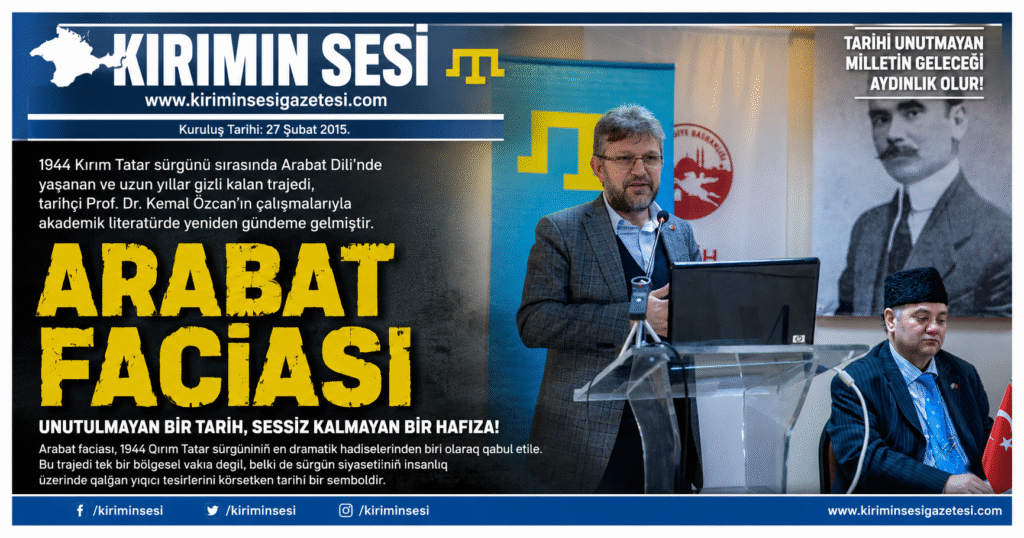 Tarihçi Prof. Dr. Kemal Özcan, bu olayın ayrıntılarını sözlü tarih kaynakları ve tanık anlatıları üzerinden inceleyerek akademik literatüre kazandırmıştır. Özcan’ın aktardığı bilgilere göre, Arabat bölgesinde yaşayan Tatarlar NKVD birlikleri tarafından toplanmış ve bir yük gemisine bindirilmiştir. Gemi Azak Denizi’ne açıldıktan sonra batmış veya batırılmış; bu olayda yaklaşık yüz elli civarında Kırım Tatarının hayatını kaybettiği tahmin edilmiştir.