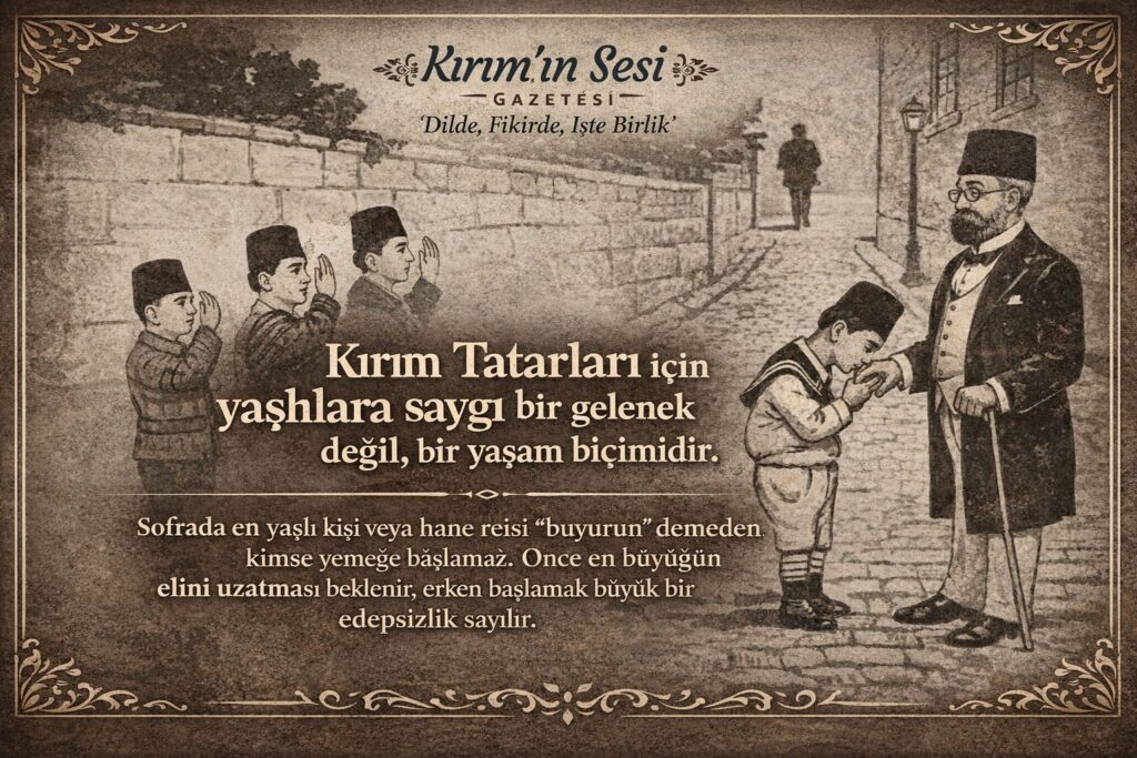Bu saygının en anlamlı ifadesi ise “el-almak”tır. Yaşlının eli öpülür ve alna götürülür; bu, yalnızca bir selam değil, onun bilgeliğine duyulan hürmetin sembolüdür.