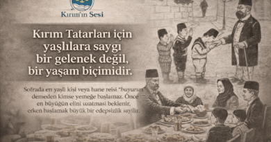 kırım tatar el öpme ve sofra