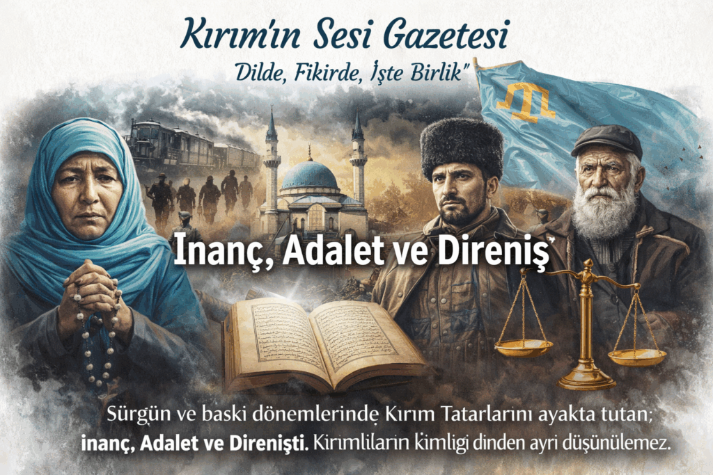 kırımlıların dini Kimlik; inançla ve adaletle korunur.