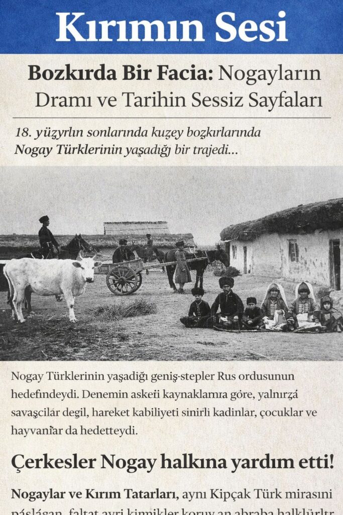 Yaklaşık 13.000 kişilik düzenli askeri birliklere karşı sayıları 2.500 civarında olan Nogay gruplarının direnişi, askeri anlamda dengesiz bir tablo ortaya koymuştur. Buna rağmen Nogaylar, varlıklarını koruma mücadelesi vermiş; geri çekilmeler sırasında büyük kayıplar yaşanmıştır.
