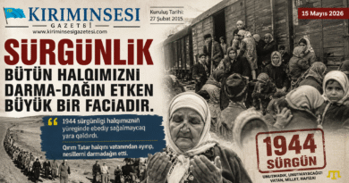 1944 sürgünligi halqımıznıñ yüreginde ebediy sağalmaycaq yara qaldırdı. Qırım Tatar halqını vatanından ayırıp, nesillerni darmadağın etti.