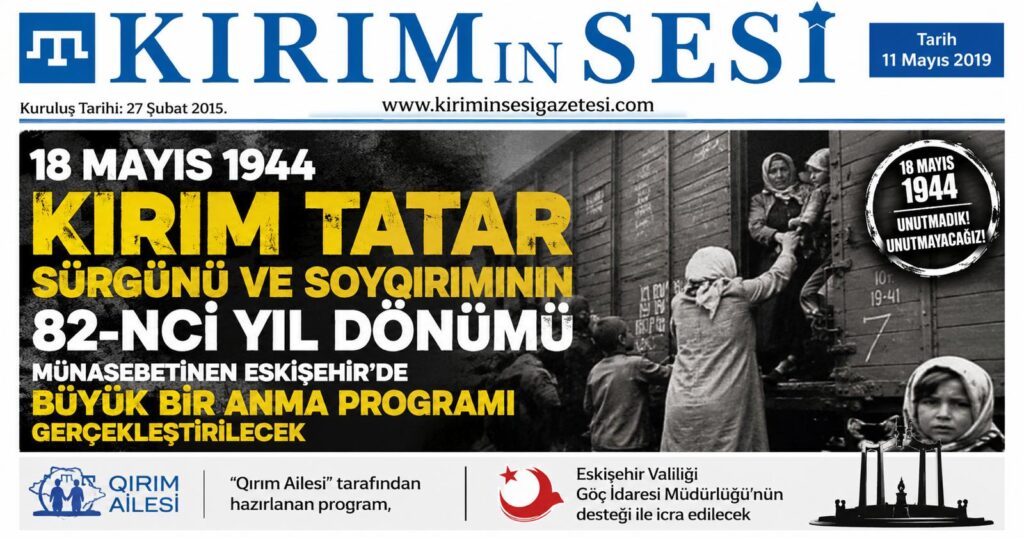 “Qırım Ailesi” tarafından azırlanğan program, Eskişehir Valiligi Göç İdaresi Müdürliginiñ qoltuvı ile eda etilecek.