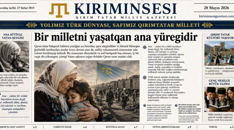 Bir milletni yaşatqan ana yüregidir