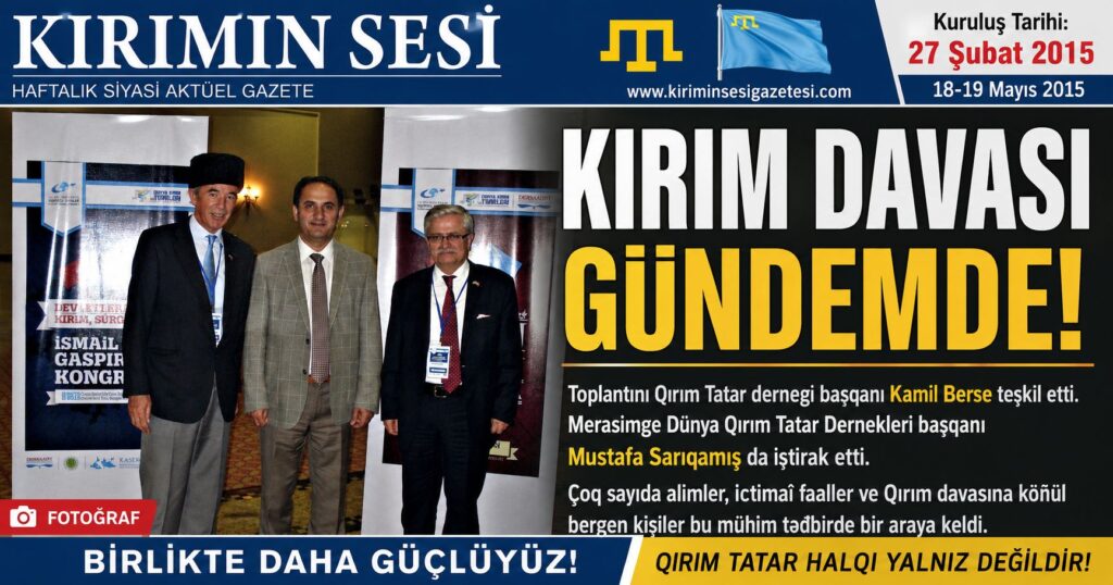 2015 senesinde, 18 mayıs aftasında İstanbulda müim bir Qırım sempozyumı teşkil etildi. Bu ilmiy toplaşuvdan soñra, sürgünlikniñ 71-inci yıl dönümi munasebetiyle matem merasimleri keçirildi. Qırım Tatar cemiyeti reisi Kamil Bersenıñ ğayretiyle tertiplengen bu toplaşuvğa, Dünya Qırım Tatar Dernegi Reisi Mustafa Sarıkamış da iştirak etti.