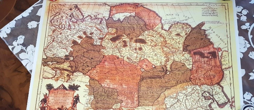 Moğol ımperyasının haritası 1700
