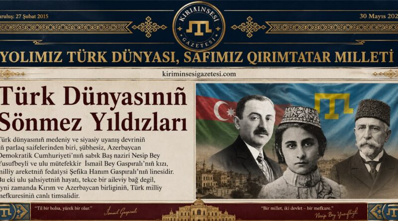İsmail Bey Gaspıralı Nesip Bey Yusufbeyli ve Şefika Hanım Gaspıralı,