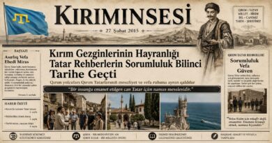 Men onıñ ellerine teslim etildim, meni qorçalamaq içün canını feda etmege azır edi. Deñizden otuz adım uzaqlıqta bulunğan bir qayağa yüregime yaqın olğan aziz bir adı yazmaq içün ondan bir daqqağa gizlendim. Tatar meni er yerde qıdırğan ve meni elâk oldı dep tüşünip, maña ne olğanını bilmek içün qomşu köyge ateş bermege bile azır edi."