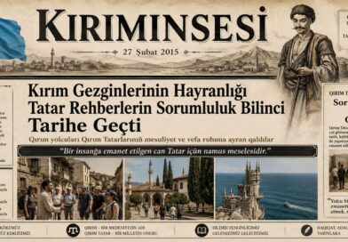 Men onıñ ellerine teslim etildim, meni qorçalamaq içün canını feda etmege azır edi. Deñizden otuz adım uzaqlıqta bulunğan bir qayağa yüregime yaqın olğan aziz bir adı yazmaq içün ondan bir daqqağa gizlendim. Tatar meni er yerde qıdırğan ve meni elâk oldı dep tüşünip, maña ne olğanını bilmek içün qomşu köyge ateş bermege bile azır edi."