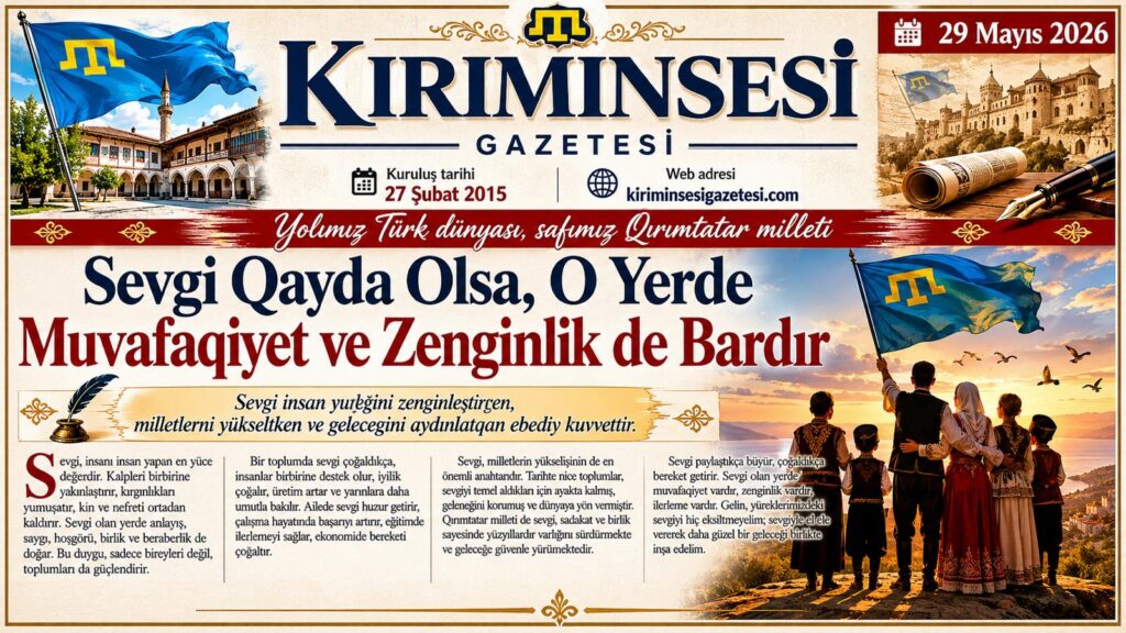Bu hikmetli ikâye, qırım tatar medeniyetinde aile bağlarınıñ, uquş ve sevginiñ maddiy zenginlikten üstün tutulğanını köstere. Yazını gazetañıznıñ edebiyat, medeniyet ya da felsefe saifelerinde Kırımınsesi oquyıcılarına taqdim etip olasıñız.