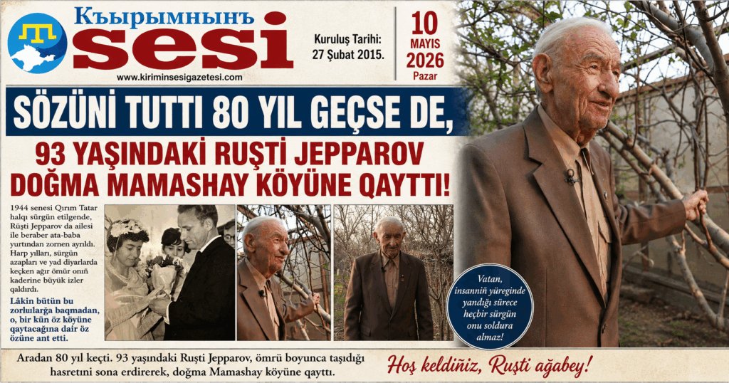 Yıllar keçti… Gurbette keçken ağır imtianlar, uzun seneler devam etken sürgün ve mahrumiyetler Ruşti ağanıñ vatan sevgisini söndüremedi. O, öz sözünü tuttu ve doğğan toprağı Mamashayğa qayttı.