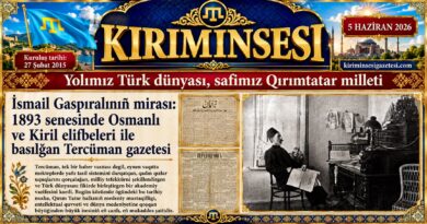 1893 senesinde Osmanlı ve Kiril elifbeleri ile basılğan Tercüman gazetesi