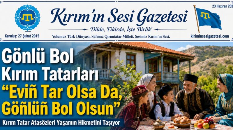 Eviñ Tar Olsa Da, Göñlüñ Bol Olsun