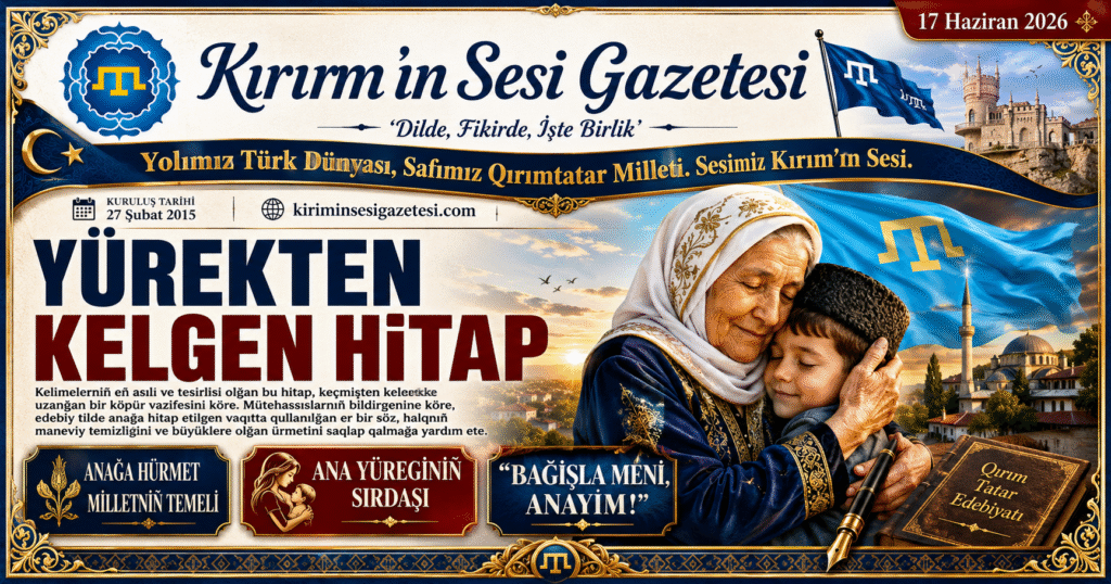 Yürekten Kelgen Hitap Bağışla Meni, Anayım!