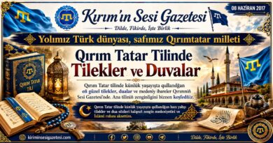 Qırımtatar tilinde dilek ve duvalar