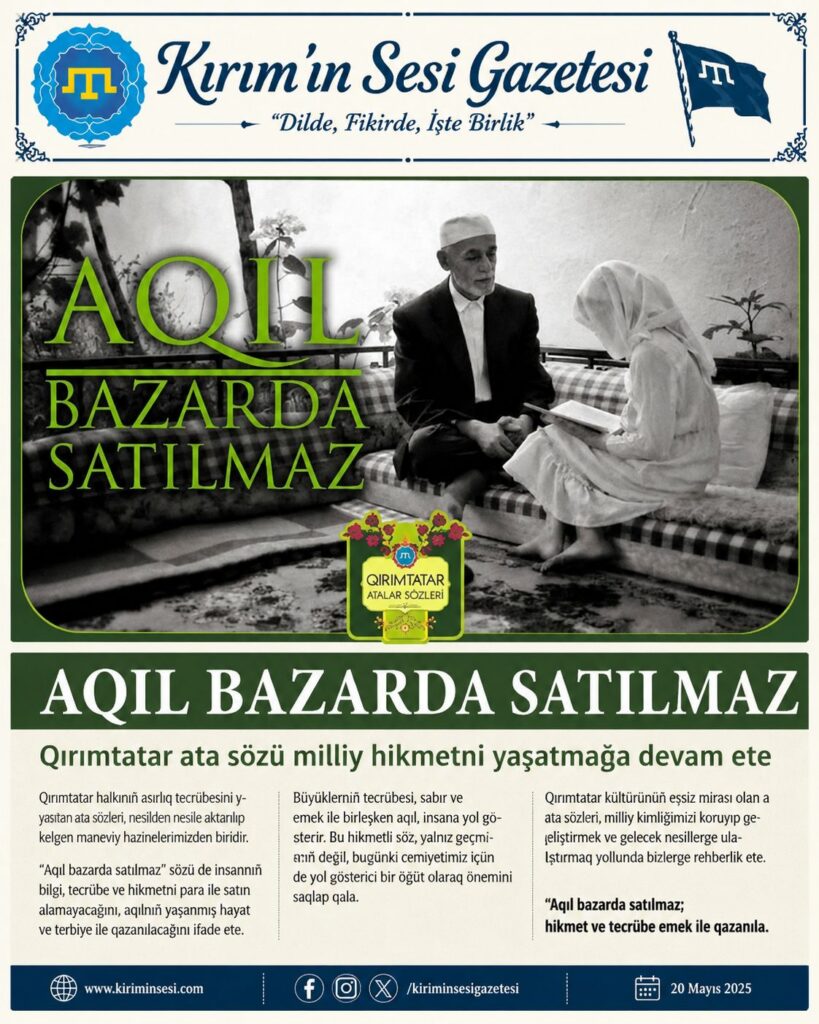 kırım tatar ata sözü