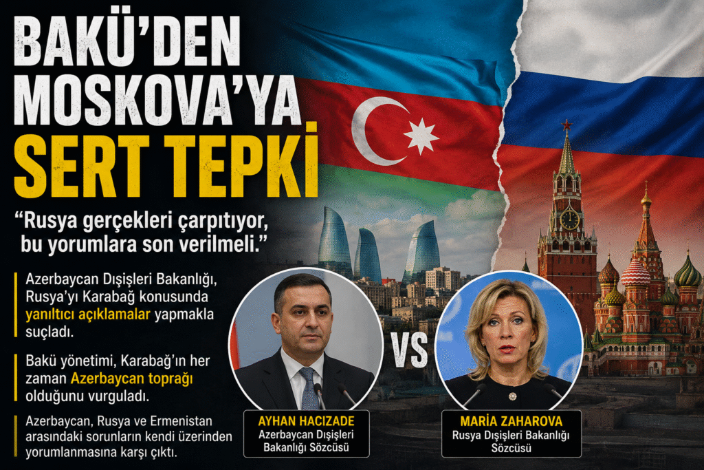 Bakü'den Moskova'ya Sert Tepki! 3 Kritik Mesaj