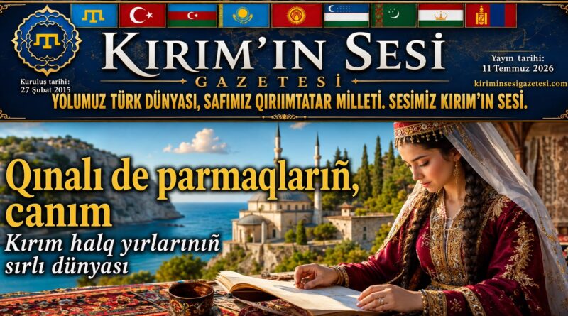 Qınalı de parmaqlarıñ, canım