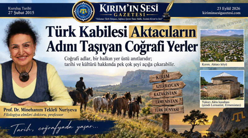 Aktacıların adını taşıyan coğrafi yerler