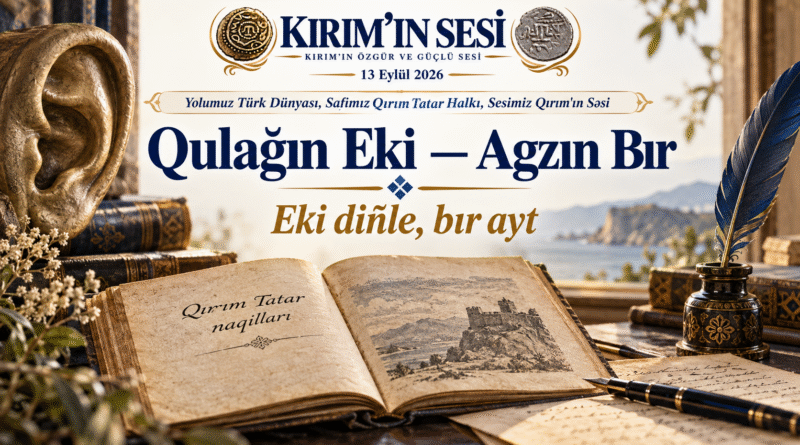 Qulağın eki dınle bır ayt