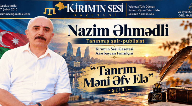 TANRIM MƏNİ ƏFV ELƏ nazım ahmetli