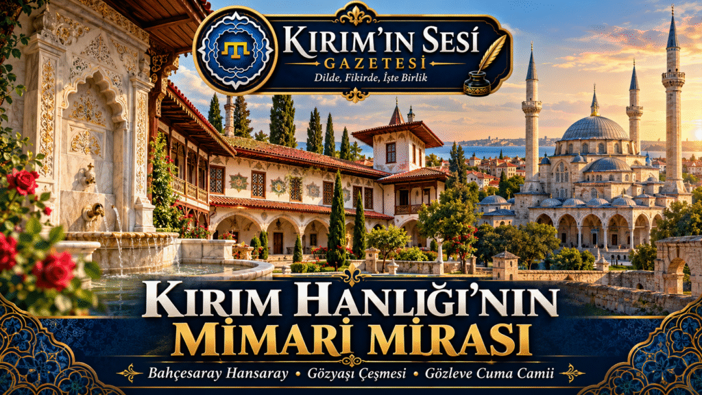 Bahçesaray Hansaray, Gözyaşı Çeşmesi, Gözleve Cuma Camii, Kırım Tatar mimarisi, Mimar Sinan’ın Kırım’daki eserleri.